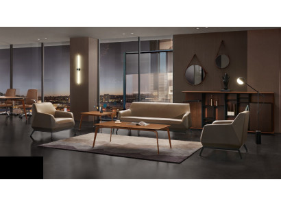 Set Lieder-Sofa Canapé Wunnlandschaft 3+1+1 Sëtzer Garnitur Design Modern