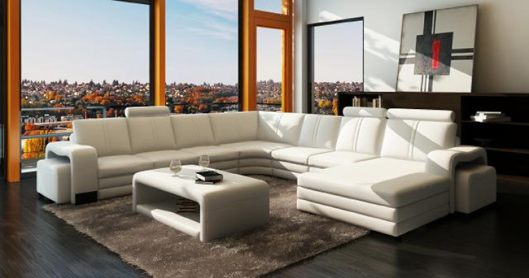 XXL LIEDERSOF LIEDERCOUCH LIEDERECKSOF WOHNLANDSCHAFT ECKSOF NEI GARNITUR SOFA