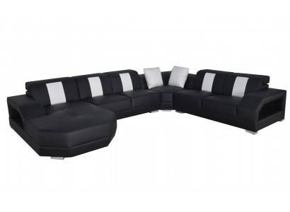 Lieder Sofa Canapé Wunnlandschaft Eck Garnitur Design Modern Canapé