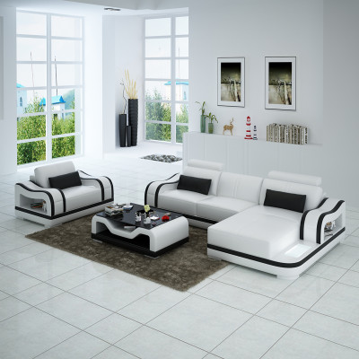 Lieder Canapé Couch Wunnlandschaft Eckcanapé + Fauteuil Eck Garnitur Modern G8030E