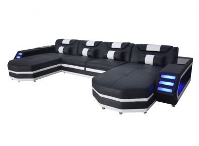 Design Lieder Polster Sëtz Ecke mat USB Lieder Polster Landschaft Zëmmer Wunn Canapé.