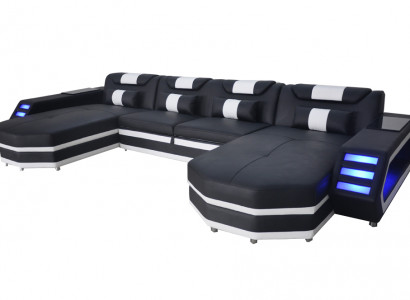 Design Lieder Polster Sëtz Ecke mat USB Lieder Polster Landschaft Zëmmer Wunn Canapé.