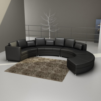 Ledercouch Couch Wunnlandschaft Ecksofa Eck Garnitur Design Modern Sofa USB A1102