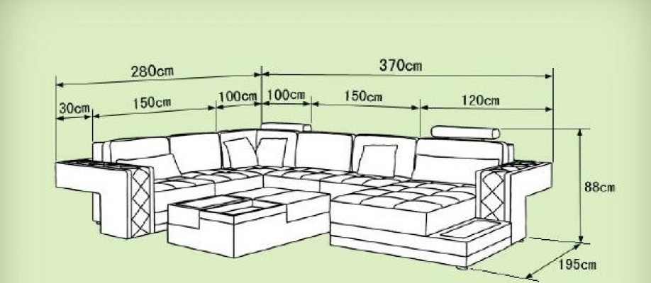 Design Liederzofa Eckzofa Eckcouch Polster Zofa Eck USB + LED Wunnlandschaft