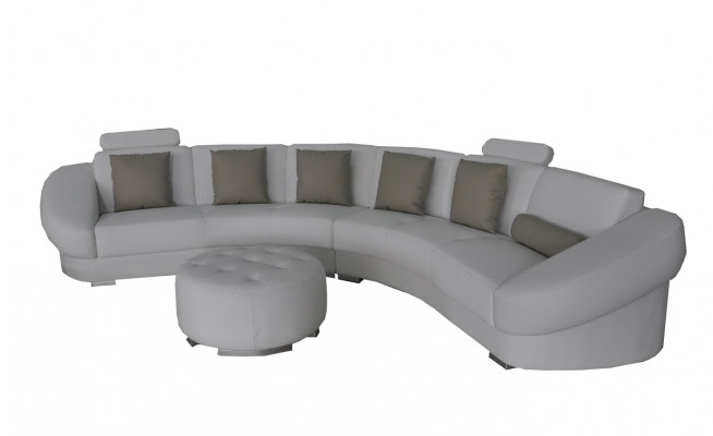 Design Ecksoufléck Couch Multifunktion Wunnlandschaft Textil Polster Sofas