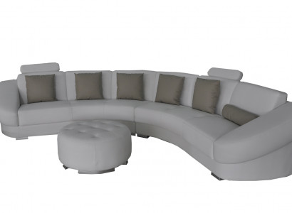 Design Ecksoufléck Couch Multifunktion Wunnlandschaft Textil Polster Sofas