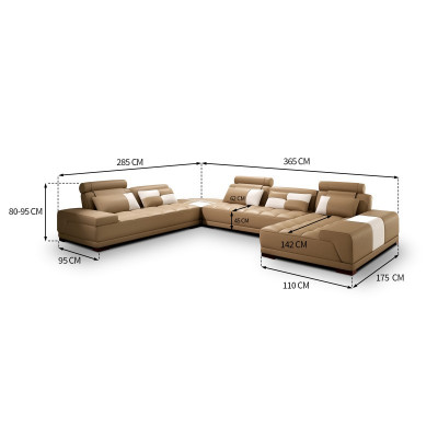 Canapé mat USB, Eckcouch Garnitur XXL Grouss Eck Sofa Wunnlandschaft Eckcouch Nei