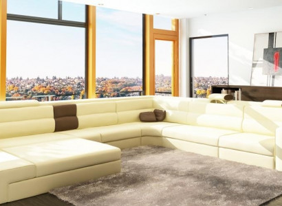 Design Ecksofa Sofa Canapé Polstersët Eck Sëtz Garnitur Wunnlandschaft Lieder USB+LED