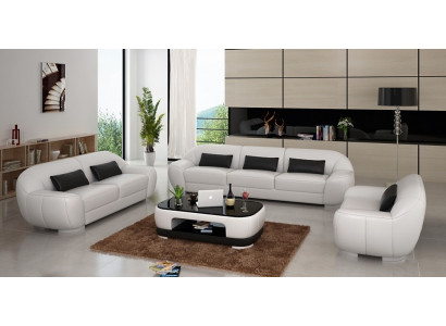 Sofagarnitur 3+2+1 Couch Polster Sëtz Lieder Garnitur Designer Set Nei Homberg W