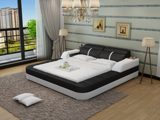 Luxus Liederbett USB Design Polstersbetter Duebel Modern Ehe140/160/180 LB8823