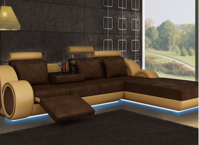TEXTILSCOUCH ECKSOFA USB Moosschreiner WUNNLANDSCHAFTSCOUCH