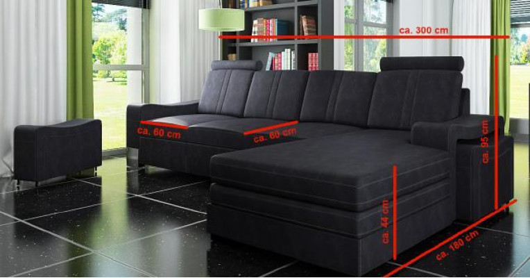 Textilkach Eckcouch Stoffsofa mat USB Ecksofa Sofa Polster Garnitur Eck Nei