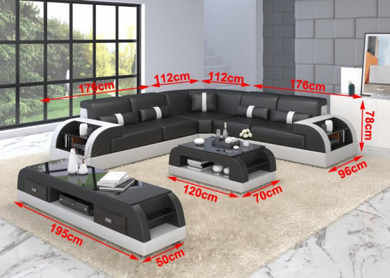 Wunnlandschaft L-Form Ecksofa Couch Design Polster Lieder Garnitur Sofa Eck Nei