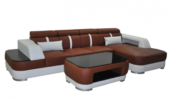 Design Ecksofa L-Form Sofa Couch Polstersofa Schlofssofa Bettfunktioun Textil