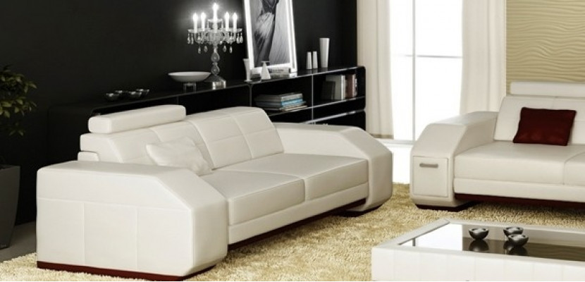 Designer Sofagarnitur Ledersofa USB Set 3+2+1 Garnitur Neit Sofa Couch Garnituren