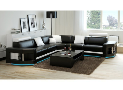 Exklusiven Designer-Polstersofa fir héchsten Komfort an zäitlos Eleganz.