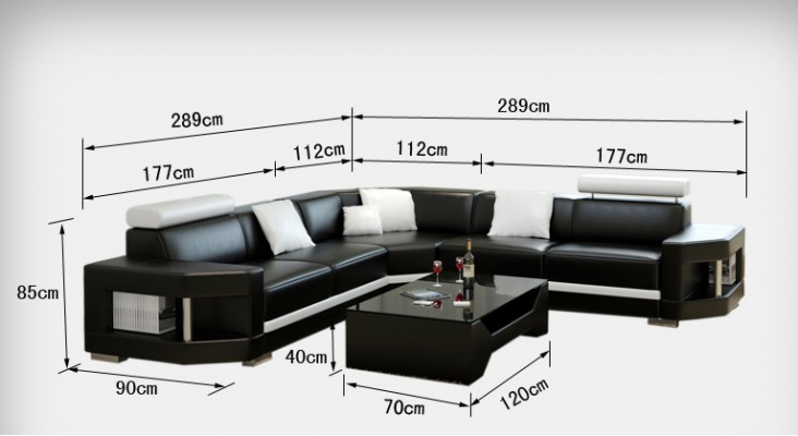 Exklusiven Designer-Polstersofa fir héchsten Komfort an zäitlos Eleganz.