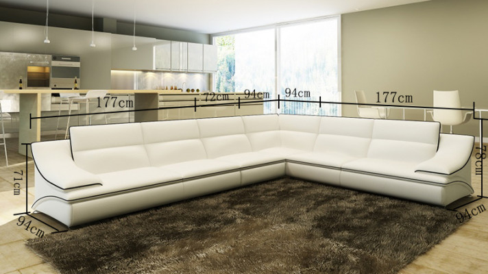 Lieder Sofa Couch Wunnlandschaft Eckcanapé Eck Garnitur Design Moderne Sofa USB A1160