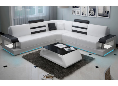 Lieder Wunnzëmmer Garnituren Couch Set Sofae Couchen Sofagarnitur 3+2+1 mat USB