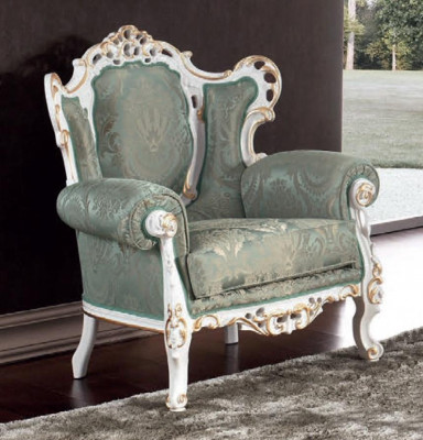 Fotell Canapé Couch 1 Sëtzer Designer Couchen Club Art déco Polster Fernseh Lounge