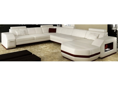 Ledercouch Eckcouch Wunnlandschaft Eckcouch Eckcouch Polster Sëtz Eck WyenW/B Nei