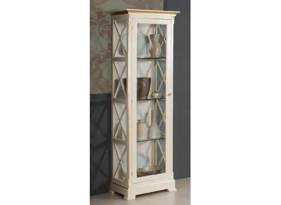 Massivholz Glasvitrine Schieferschaft Echt Holz Vitrine Wunnzëmmermöbel Kommod