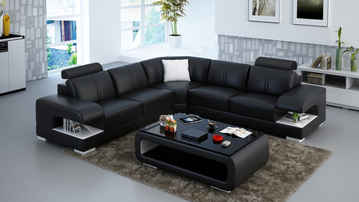 Ledersofa Couch Wunnlandschaft Eckssofa Eck Garnitur Design Eckssofa Sofa G8028B