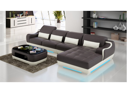 Liederdivan Sofa Couch Wunnlandschaft Eck Ecksofa Moderne Design Garnitur