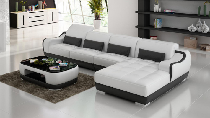 Liederdivan Sofa Couch Wunnlandschaft Eck Ecksofa Moderne Design Garnitur