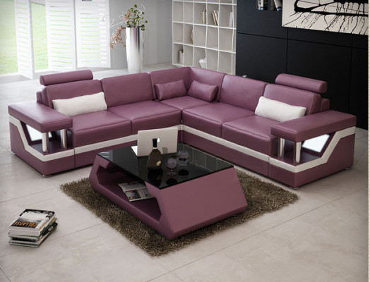 LEDERSOFA XXL GARNITUR WUNNZWEEDECKCOUCH LEDER ECKSOFA SCHWÄRZ / WÄISS