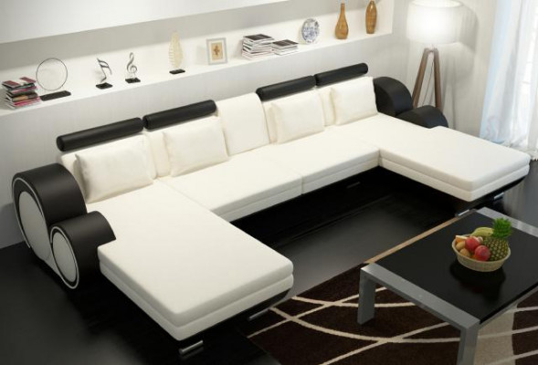 Wunnlandschaft Couch Polstersofa Sëtz Eck Eckwunnlandschaft Garnitur BERLIN