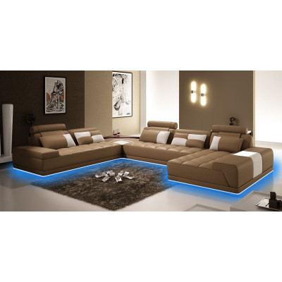 Canapé Liederkanapé Couch Wunnlandschaft Eckkanapé Ecke Garnitur Modern Design