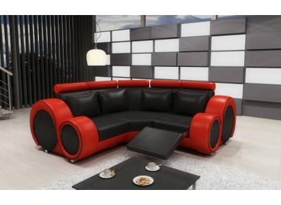 LEDERSOFA mat USB DESIGN ECKSOFA BERLIN SOFA GARNITUR POLSTER Noféierung Nei