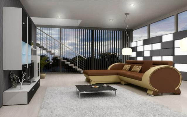 Ledersofa Sofa mat USB Polster Ecksofa Sofagarnitur Designer Couch Moossfabrikatioun