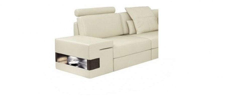 Modernen Luxus Designer Canapé 3 Sëtzer Miwwelen Polster Stoff Wäiss Canapéen XXL grouss