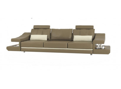 Moderne Designer Luxus Sofa 3 Sëtzer Miwwelen Polster Lieder Brong Grouss Sofaën Couchën