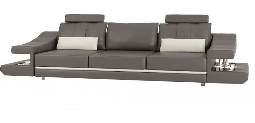 Moderne Luxus Designer Sofa 3 Sëtzer Miwwel Polster Textil Brong Couchen Eck