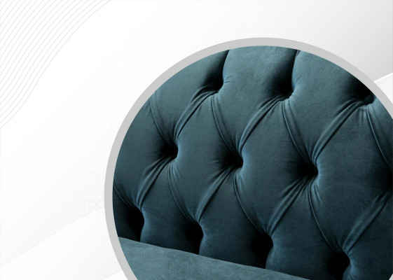Sofa Luxus Textil Chesterfield Canapéen Sofas Polster Gréisst 3 Sëtz Garnitur
