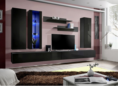 TV-Ständer Modern Wand Regal Wohnzimmer Design Miwwelen Wandmiwwelen Möbel.