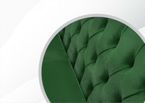 Chesterfield Designer Miwwelen Héichwäerteg Dräisëtzer Canapé Polster Stoff