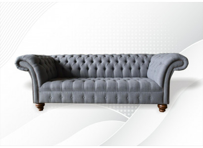 Dreisëtzer Canapé Polster Design Sofa 3er Sëtz Sofanen Zëmmer Gro