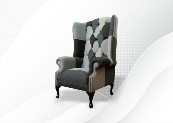Luxus Polster Klassesch Chesterfield Fotell 1 Sëtz Ouerensessel Eenzelsëtz Neit