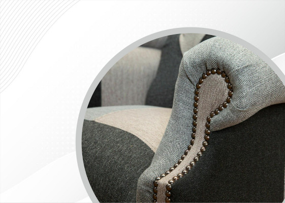Luxus Polster Klassesch Chesterfield Fotell 1 Sëtz Ouerensessel Eenzelsëtz Neit