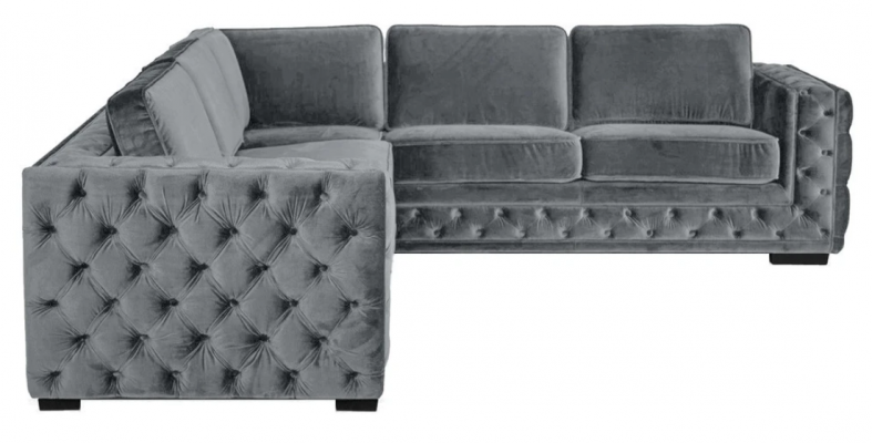 Eckcouch Gro Samt Ecke Miwwelen Design Wunnlandschaft Canapé Eckgarnitur Polster.