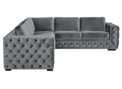 Eckcouch Gro Samt Ecke Miwwelen Design Wunnlandschaft Canapé Eckgarnitur Polster.