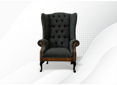 Stull 1x Wunnzëmmer Polsterstull Fernseh Lounge Textil Sëtz Fauteuil