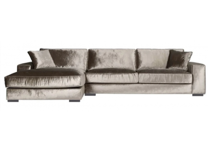 Braune Eckcouch Stoff Wunnzëmmer Design Couchen Polstersofa Sofaen Italienesch