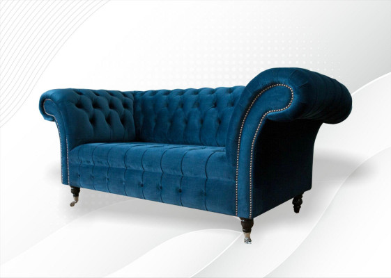 Chesterfield Sofa Sëtz Couch Modern Polster Sëtz Garnitur Textil