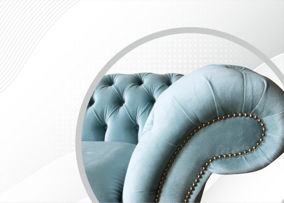 Chesterfield Canapé Këssen Lieder Sofa 3 Sëtzen Klassesch Canapéen