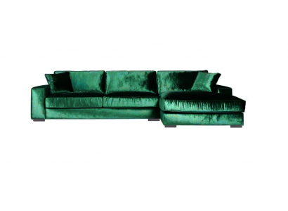 Gréng Wénkel-Canapé Stoff Wunnzëmmer Design Sofa Polster Canapéen Grouss Samt Nei